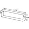 Prime-Line Mail Slot Sleeve, 7-7/16 in. x 2-1/4 in., Stainless Steel Single Pack S 4817 - alternate 2